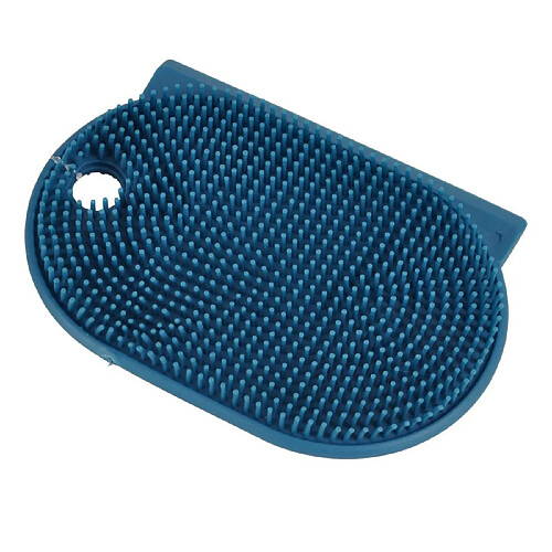 Paris Prix Brosse Multifonction Silicone Plate 12cm Bleu Paon
