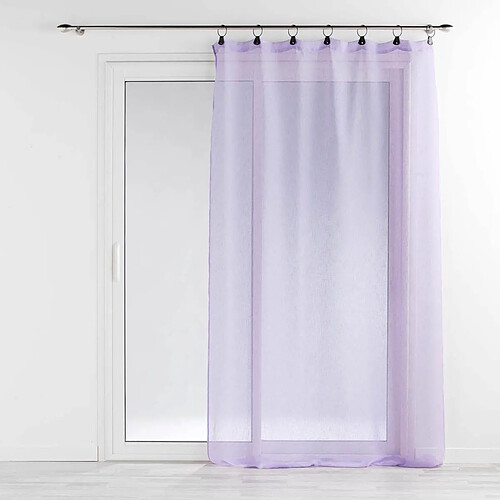 Paris Prix Rideau Voilage à Anneaux Linka 140x240cm Lilas