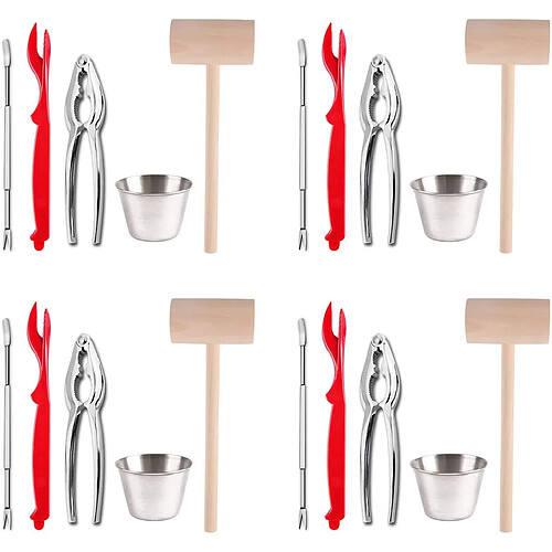 Vendos85 Ensemble d’outils pour fruits de mer 22 pièces