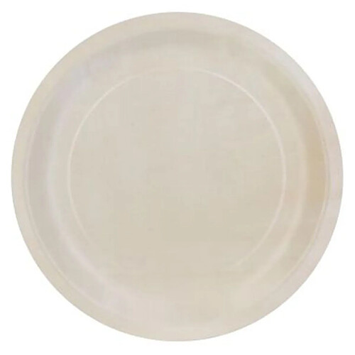 The Home Deco Factory Lot de 6 Assiettes Rondes en Pin Ecolo 25cm Naturel