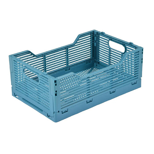 Paris prix Cagette de rangement pliable - Bleu minéral