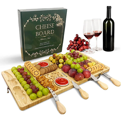 Vendos85 Grande planche à découper en bambou premium