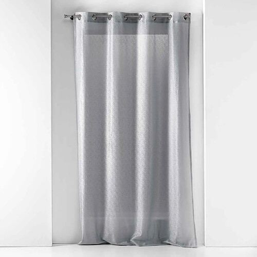 Douceur D'Interieur Rideau Voilage à Œillets Castille 140x240cm Gris