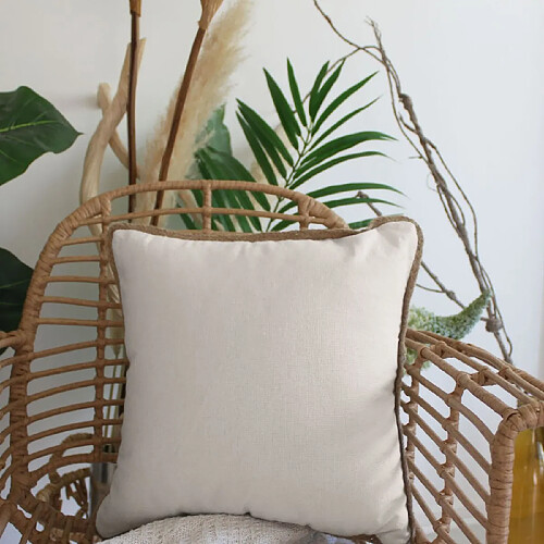 Paris Prix Coussin Déco Natura 40x40cm Écru