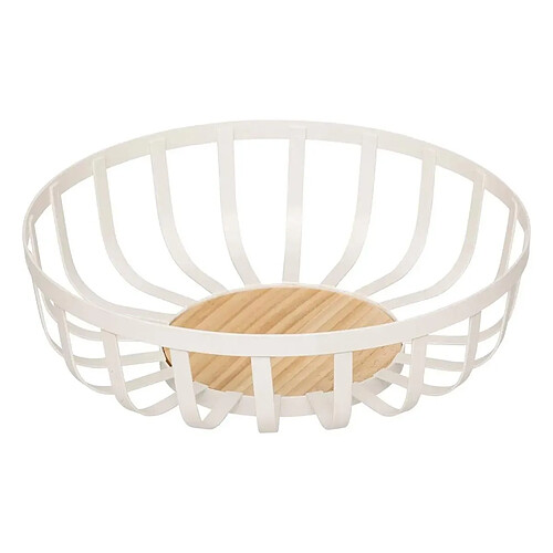 Five Simply Smart Corbeille à Fruits en Métal Balm 28cm Blanc