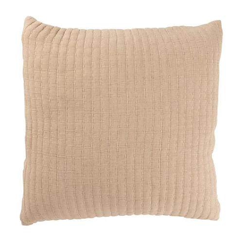 Paris Prix Coussin Déco Lignes Teddy 45x45cm Beige