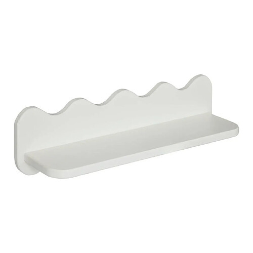 Atmosphera Étagère murale Vague Salina - Blanc