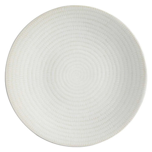 Secret De Gourmet Lot de 6 Assiettes Plates Rice 27cm Blanc