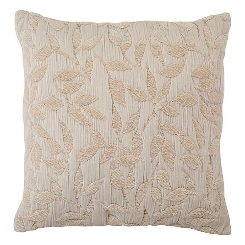 Atmosphera Coussin Déco Jacquard Lethon 50x50cm Beige Lin