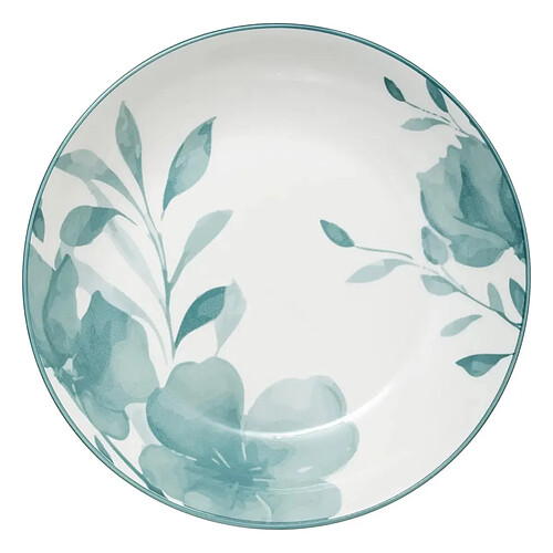 Secret De Gourmet Lot de 6 Assiettes Creuses Lily 20cm Blanc