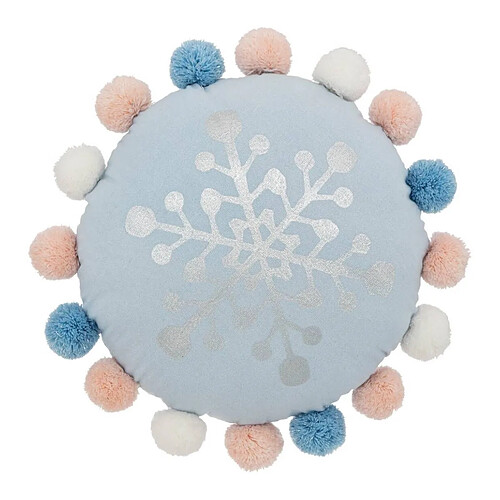 Atmosphera Hiver - 33x33x8 cm - Bleu