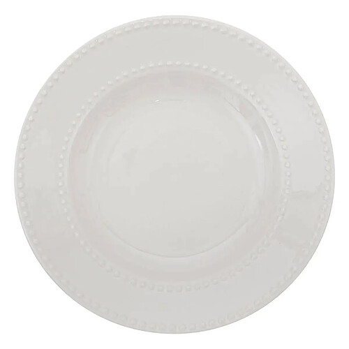 Secret De Gourmet Lot de 6 Assiettes Creuses Perle 22cm Blanc