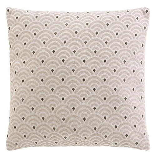 Paris Prix Coussin Déco Chenille Minela 45x45cm Naturel