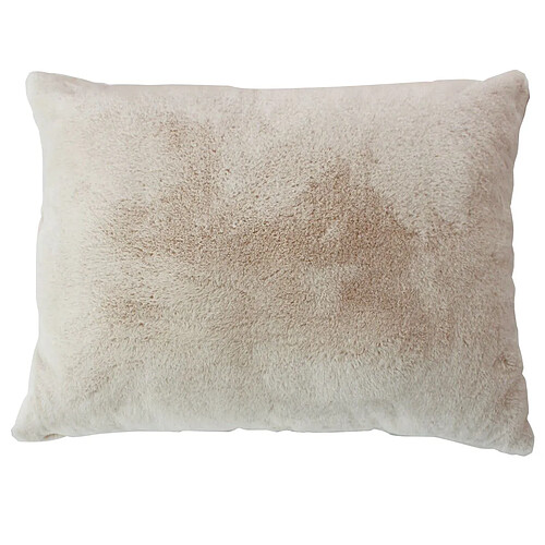 Paris Prix Coussin Déco Imitation Fourrure Rabbit 50x65cm Beige