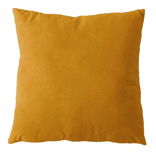 Paris Prix Coussin Déco en Velours Câlin 40x40cm Moutarde
