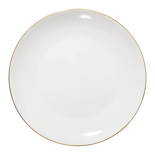 Secret De Gourmet Lot de 6 Assiettes Plates Petit Salon 27cm Blanc