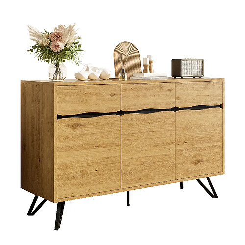 Blossom paris Buffet vaisselier 3 portes - Naturel