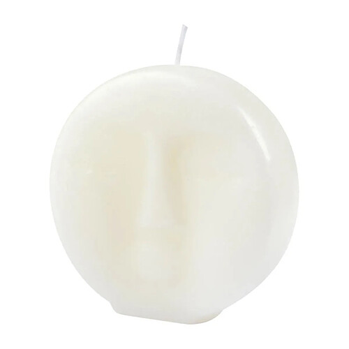 Paris Prix Bougie Déco Visage Arty 9cm Blanc
