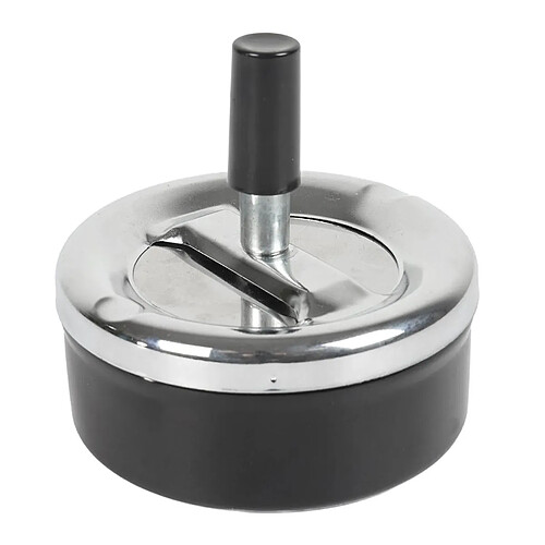 Paris Prix Cendrier Poussoir en Métal Fun 9cm Noir