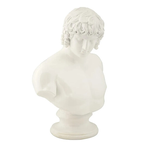 Paris Prix Buste Homme en Résine Centurion 25cm Blanc