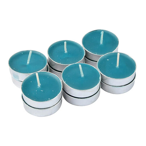 Paris Prix Lot de 12 Bougies Chauffe-Plat Essentiel II 3,5cm Lagon