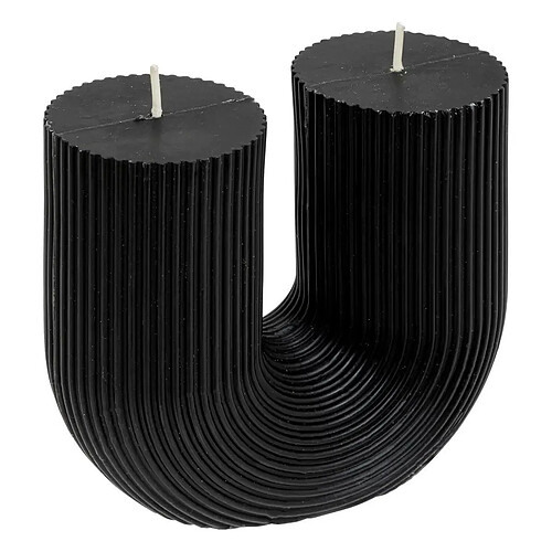 Atmosphera Bougie Design Demi 400g Noir