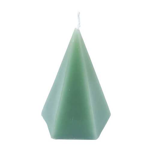 Bougie Déco Pyramide Vert Céladon 12cm Paris Prix - NEUVE