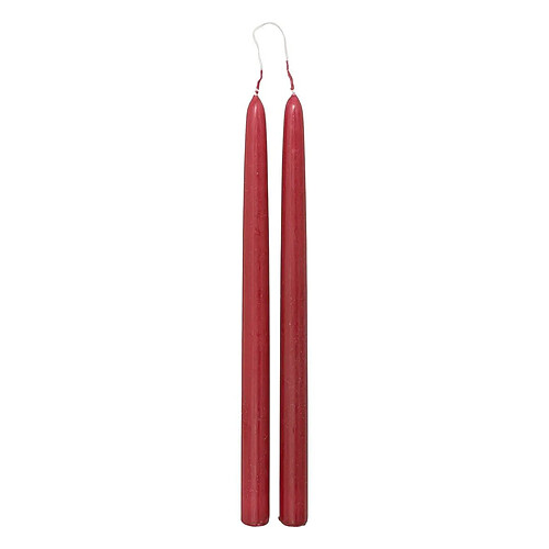 Atmosphera Lot de 2 Bougies Bâton Hugo 30cm Rouge