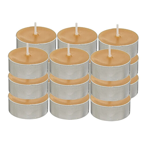 Atmosphera Lot de 18 Bougies Chauffe-Plat Hugo 3,7cm Moutarde