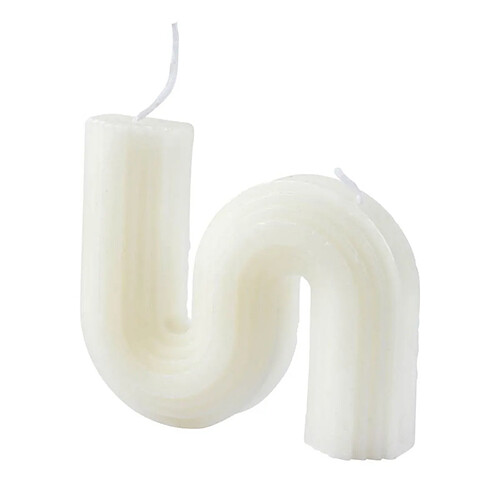 Paris Prix Bougie Déco Vague Arty 9cm Blanc