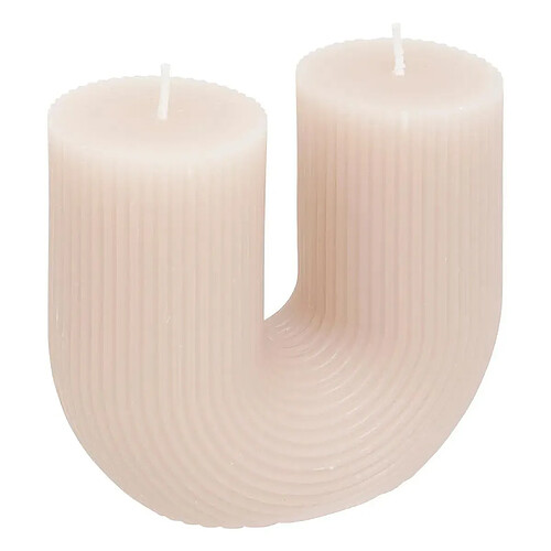 Atmosphera Bougie Design Demi 400g Taupe