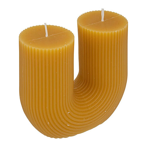Atmosphera Bougie Design Demi 400g Moutarde