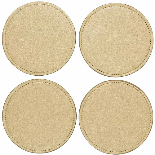 Paris Prix Lot de 4 Dessous de Verre Design Lilo 10cm Or