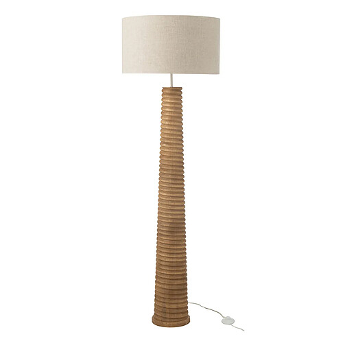 Paris prix Lampadaire bois naturel - Marron