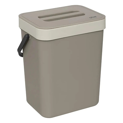 Five Simply Smart Poubelle à Compost Double Fixation 5L Beige
