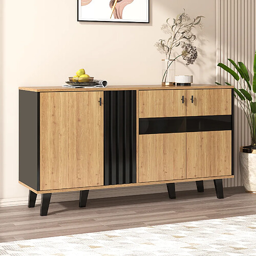 Blossom paris Buffet vaisselier vitrine - Noir