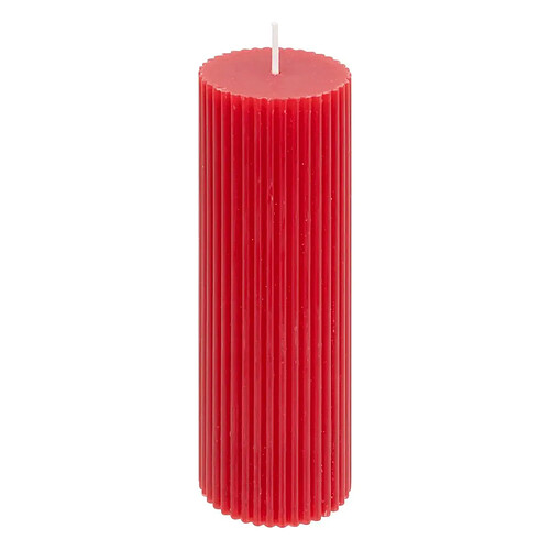 Atmosphera Bougie Déco Demi 14cm Rouge