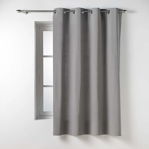 Douceur D'Interieur Rideau à Œillets Twily 135x180cm Gris