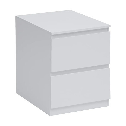 Five simply smart table de chevet 2 tiroirs - Blanc