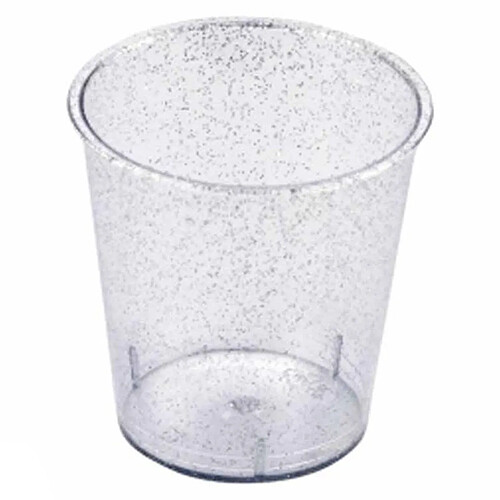 Homea Lot de 40 Verrines en Plastique Réutilisable Paillettes 3cl Or