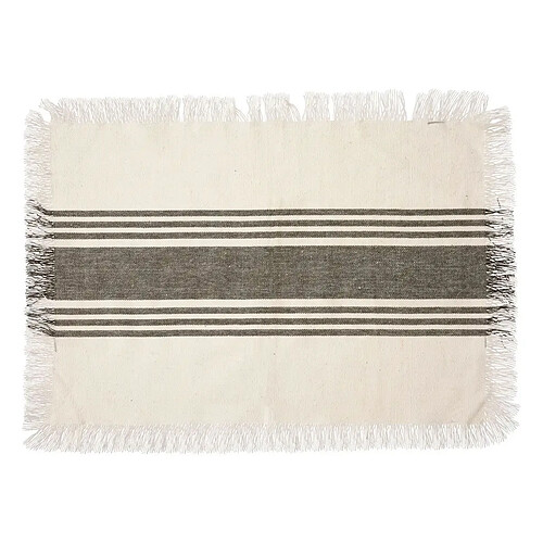 Secret De Gourmet Set de Table Rayé Déco Délice 30x45cm Blanc