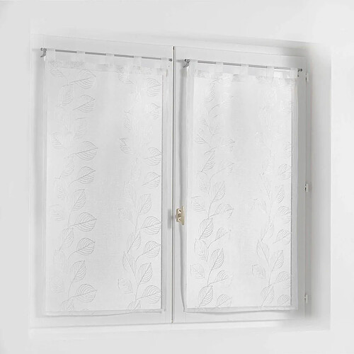 Douceur D'Interieur Paire de Voilages Edenia 60x160cm Blanc