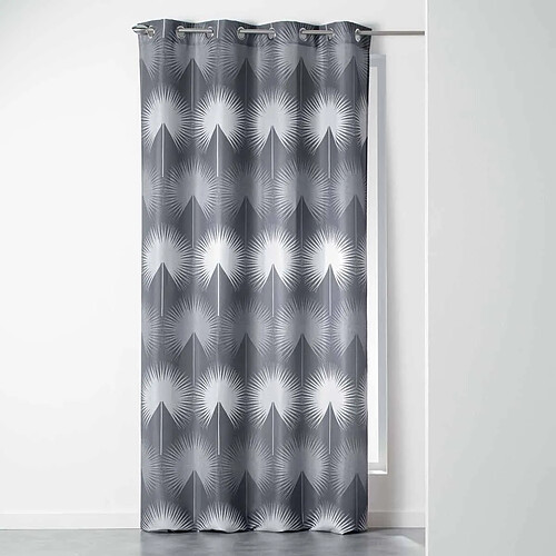 Douceur D'Interieur Rideau à Œillets Galiane 140x260cm Anthracite