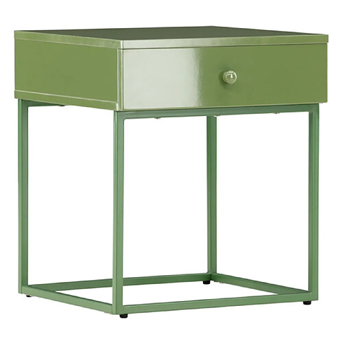 Paris prix Table de chevet 1 tiroir - Vert