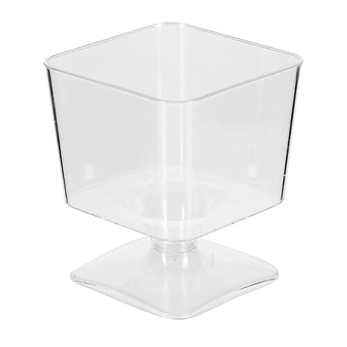 Five Simply Smart Lot de 12 Verrines Carrées Réutilisables Coupe 6cl Transparent