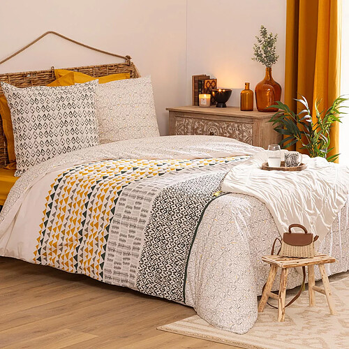 Atmosphera Parure de Lit 3 Pièces Aquar 240x220cm Multicolore