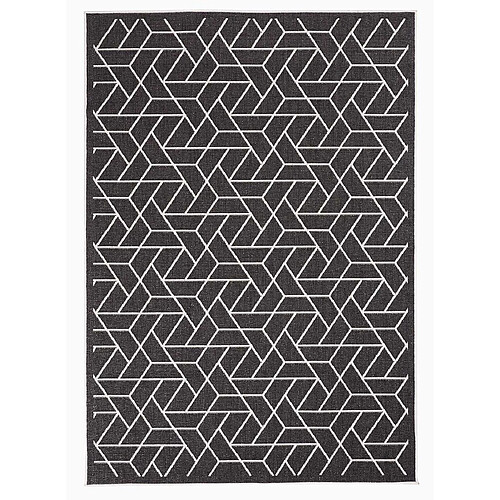 UnAmourDeTapis Un amour de tapis LYN2 R Reversible - 200x290 cm - Noir