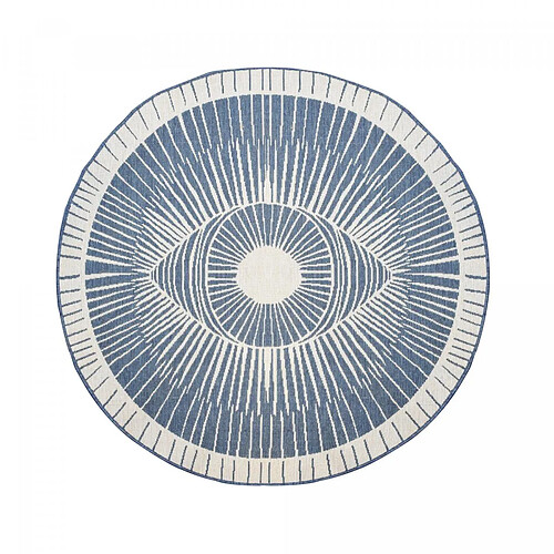 UnAmourDeTapis Un amour de tapis LYN2 B - Ø160 cm - Bleu