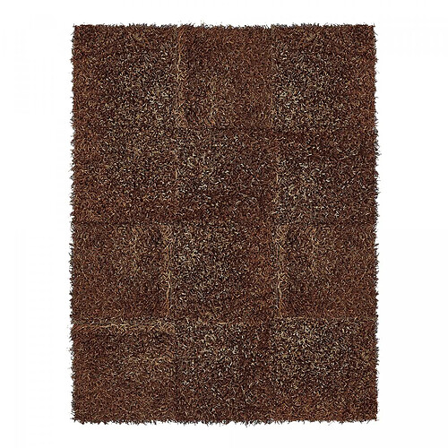 UnAmourDeTapis Tapis shaggy 120x160 rectangle tufté marron motif uni SHAGGY N