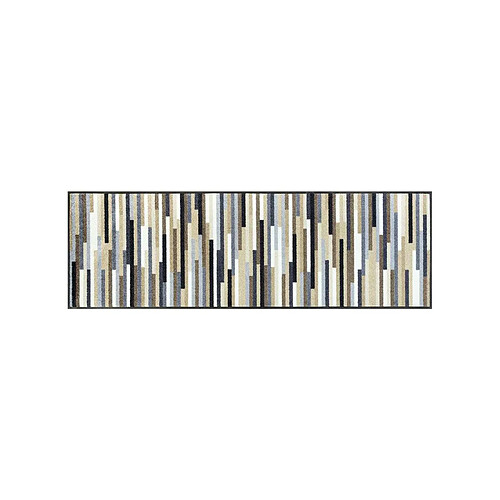 UnAmourDeTapis Paillasson 75x190 tissé motif géométrique MIKABO naturel